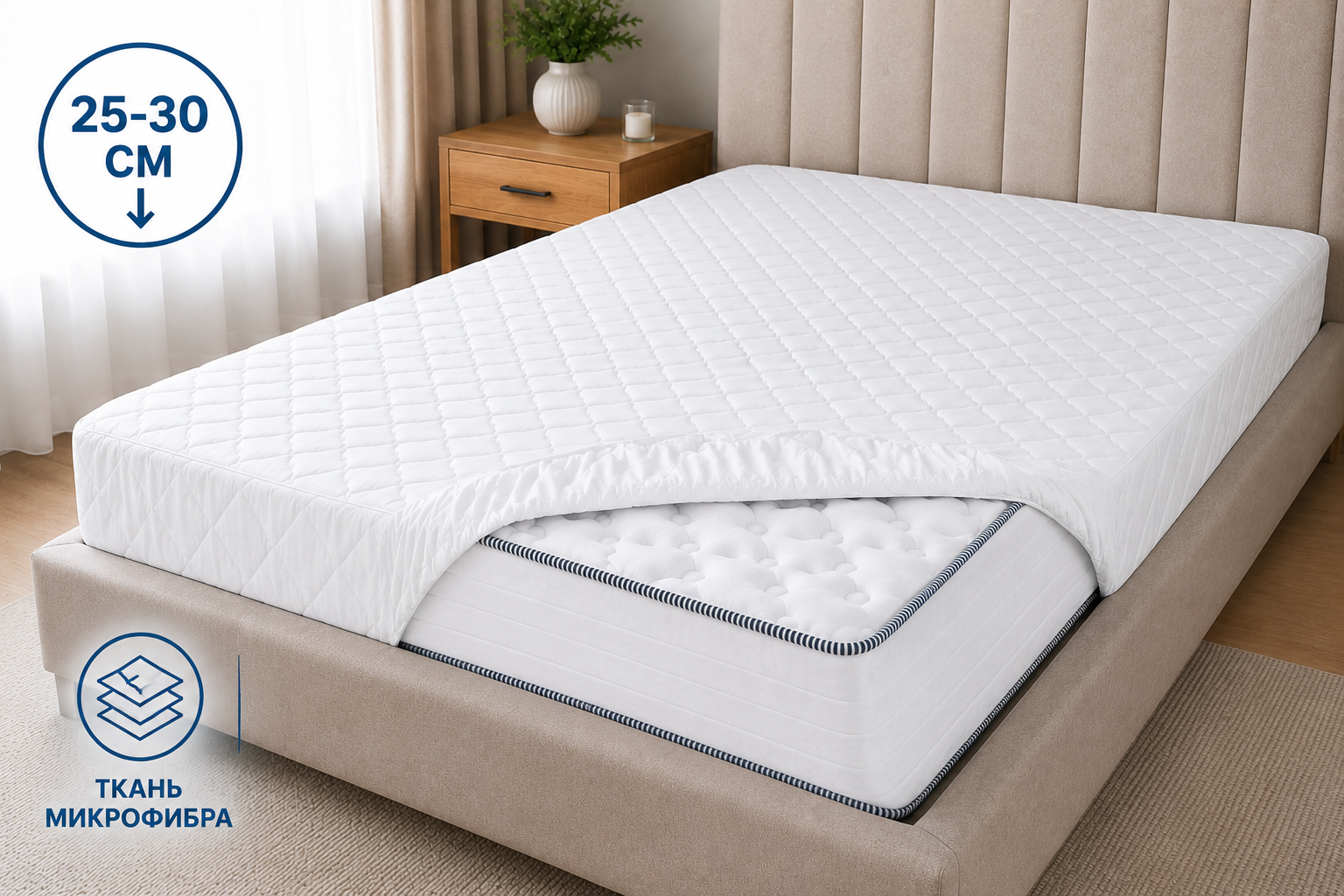 Наматрасник двухсторонний Comfort Plus 30