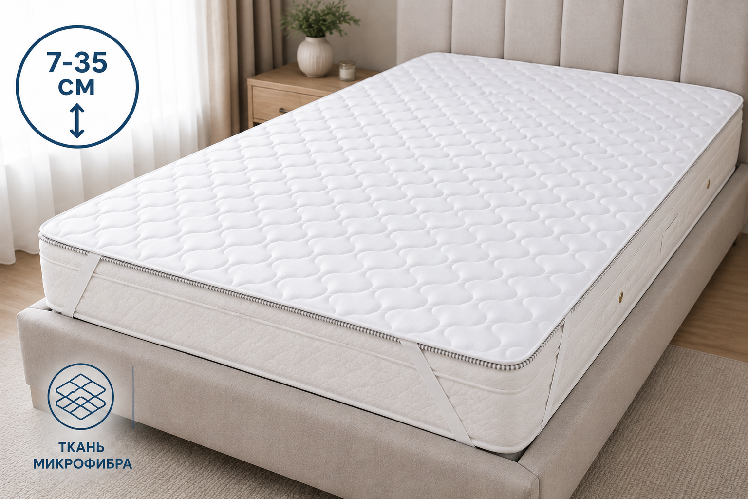 Наматрасник двухсторонний Comfort
