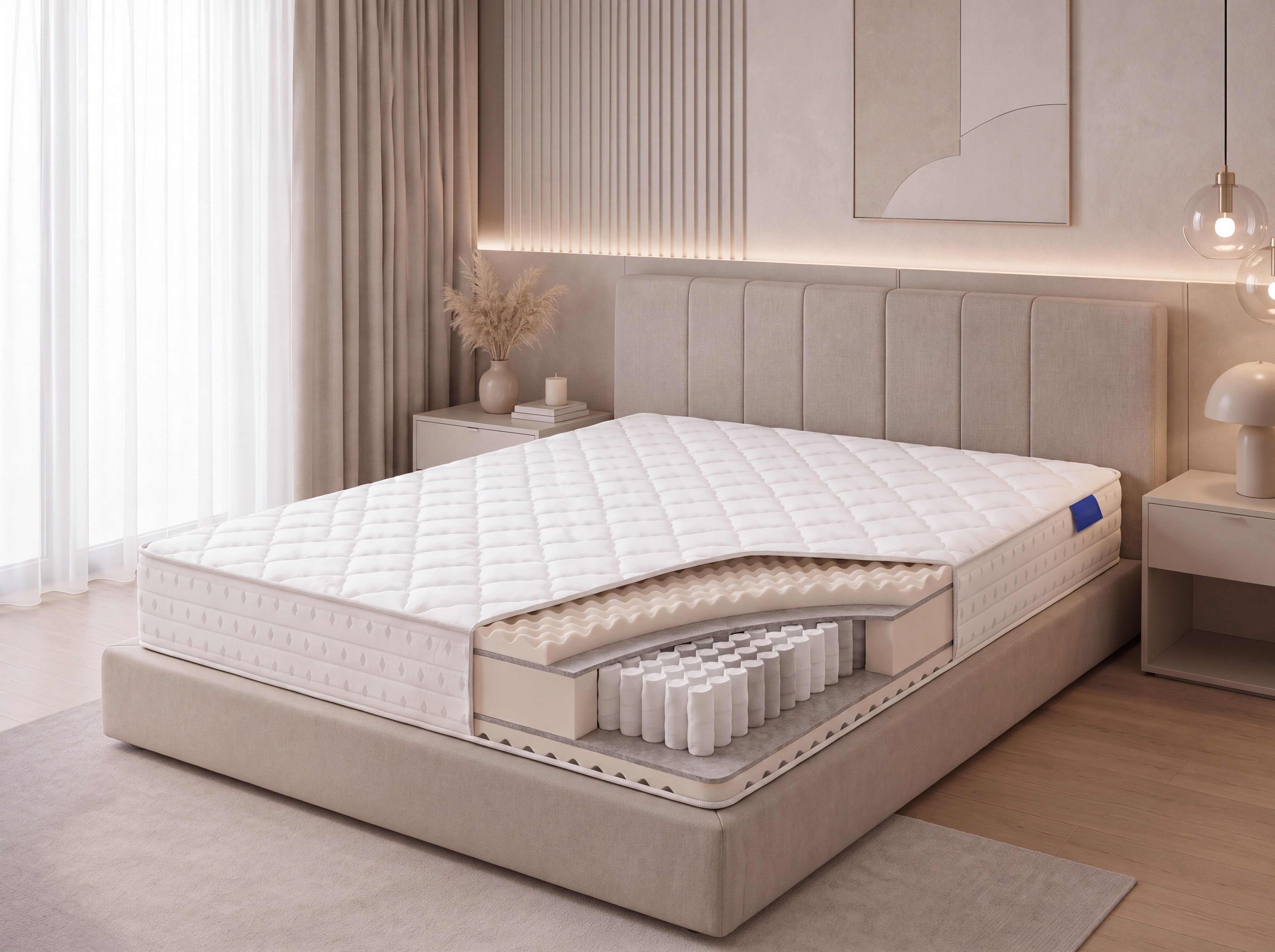 Пружинный ортопедический двухсторонний матрас Vitaflex Balance Comfort