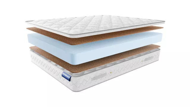 Беспружинный анатомический матрас из кокосовой койры жесткий Vitaflex Light Double Hard серии Foam — дополнительное фото