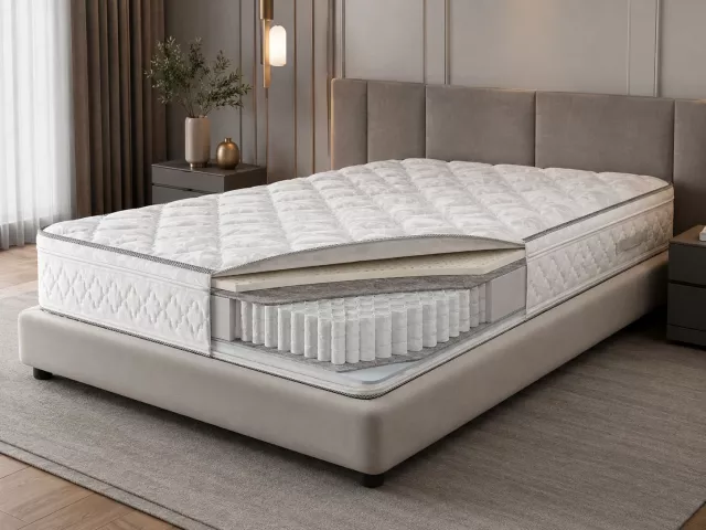 Пружинный латексный матрас VitaFlex Easy-Foam серии Simple