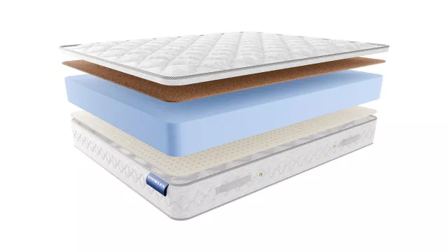 Беспружинный анатомический матрас с кокосом и латексом жесткий Vitaflex Standart Hard-Easy Max серии Foam — дополнительное фото