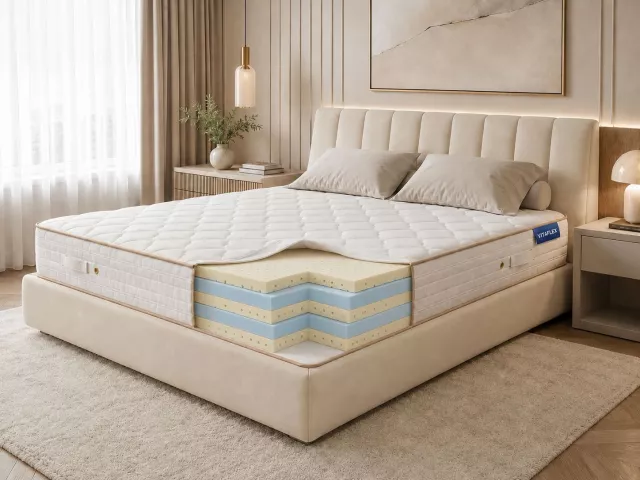 Беспружинный анатомический латексный матрас мягкий Vitaflex Easy-Foam Mini серии Mix