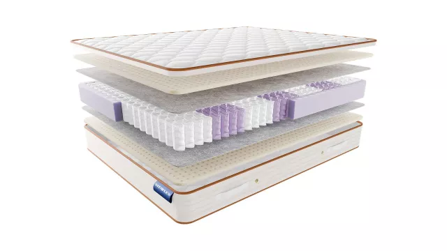 Пружинный анатомический латексный матрас мягкий Vitaflex Easy 2 S500 серии Nature — дополнительное фото