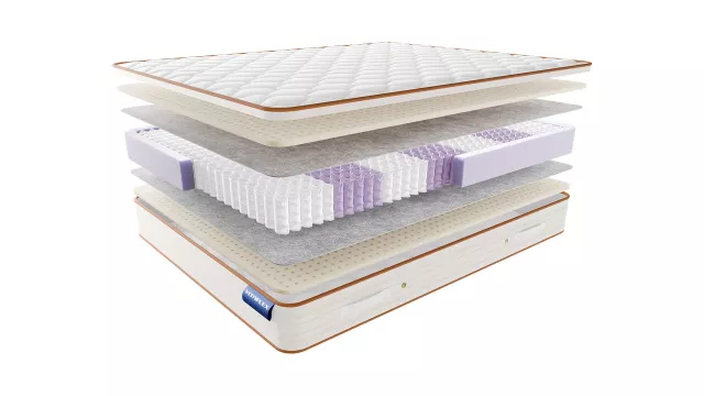 Пружинный анатомический латексный матрас мягкий Vitaflex Easy 2 S1000 серии Nature — дополнительное фото