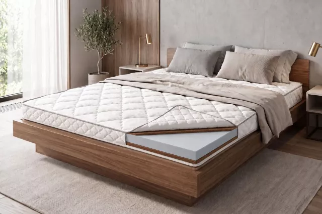 Беспружинный анатомический матрас из кокосовой койры жесткий Vitaflex Hard серии Lounge