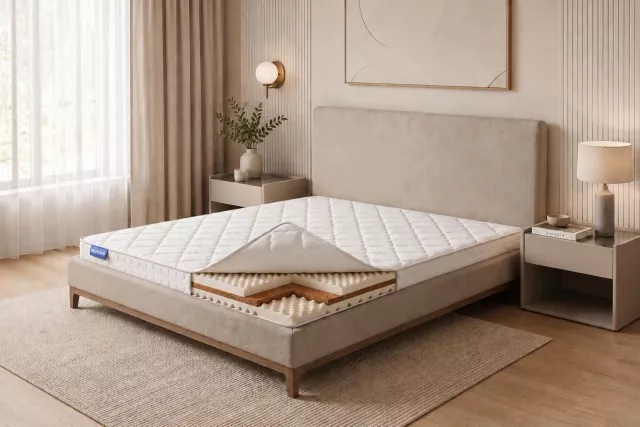 Беспружинный ортопедический двухсторонний матрас Vitaflex Foam Light Relax Cocos