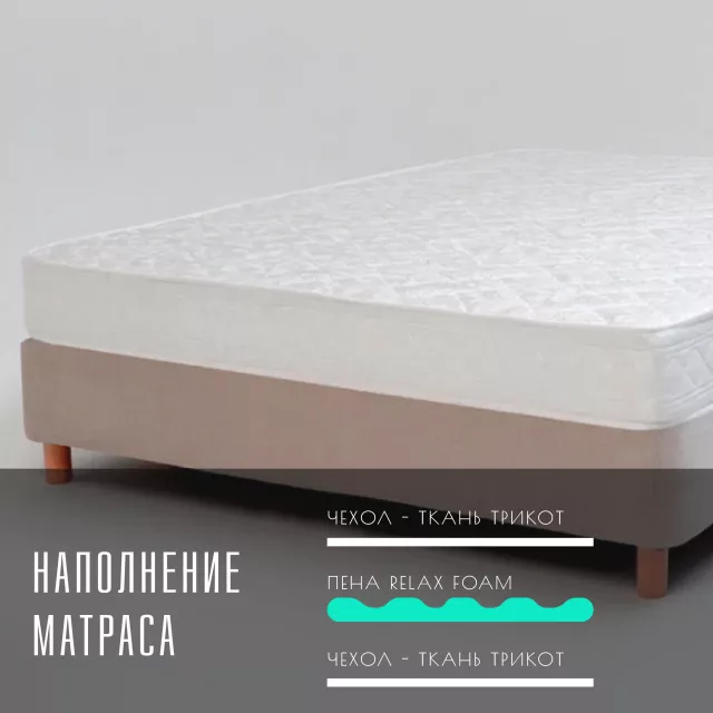 Беспружинный ортопедический двухсторонний матрас Vitaflex Foam Roll 15 — дополнительное фото