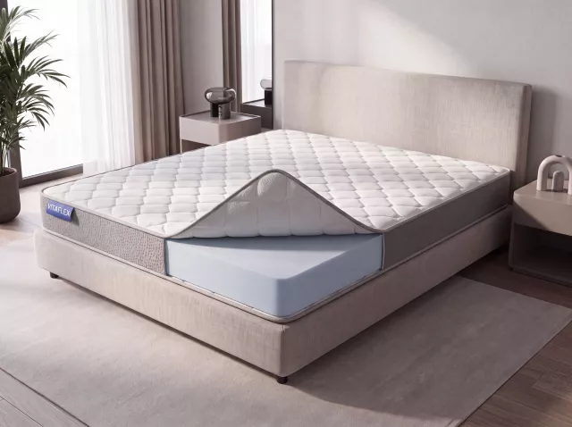 Беспружинный ортопедический двухсторонний матрас Vitaflex Foam Comfort Roll 14