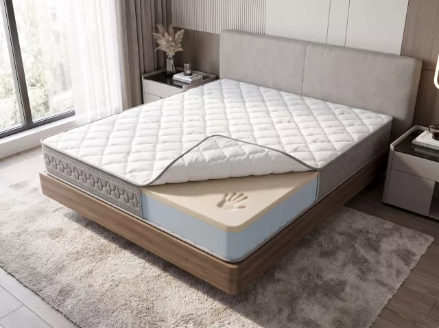 Беспружинный ортопедический двухсторонний матрас Vitaflex SleepFlow Memory Roll