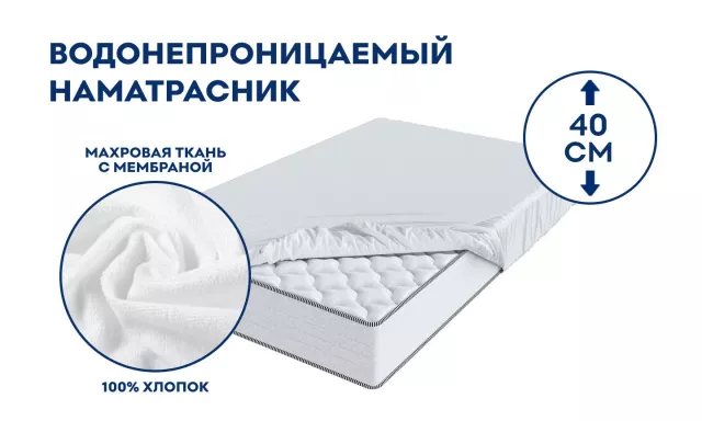 Наматрасник водонепроницаемый Shaggy Plus 40 — дополнительное фото