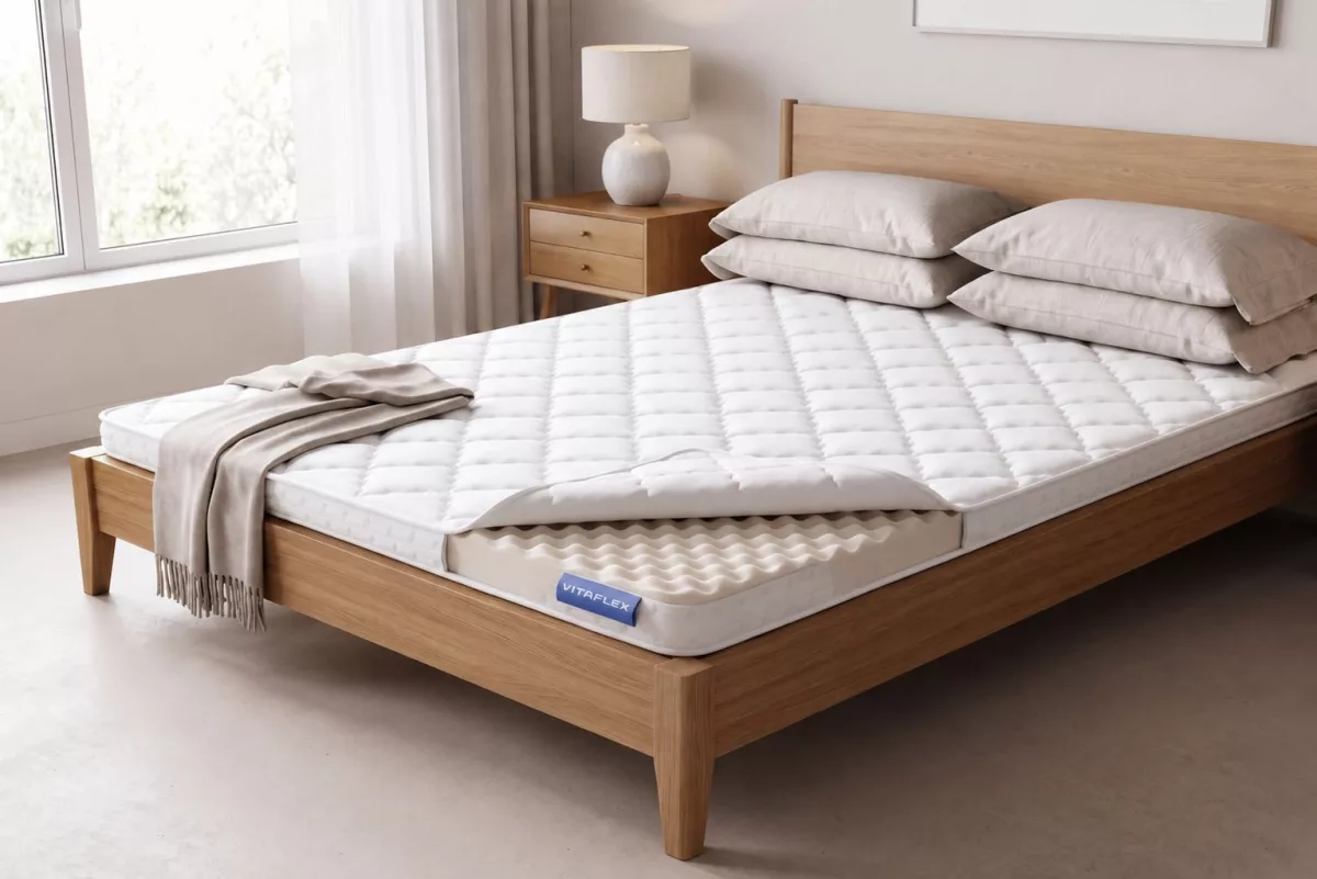 Беспружинный ортопедический двухсторонний матрас Vitaflex Foam Relax